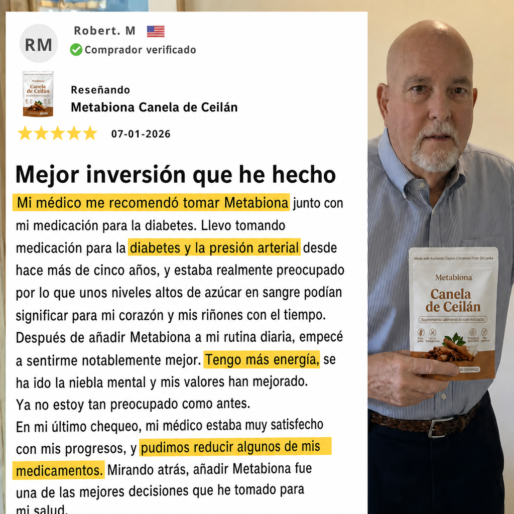 Metabiona Complejo de Canela de Ceilán, Alta Concentración con Aceite MCT