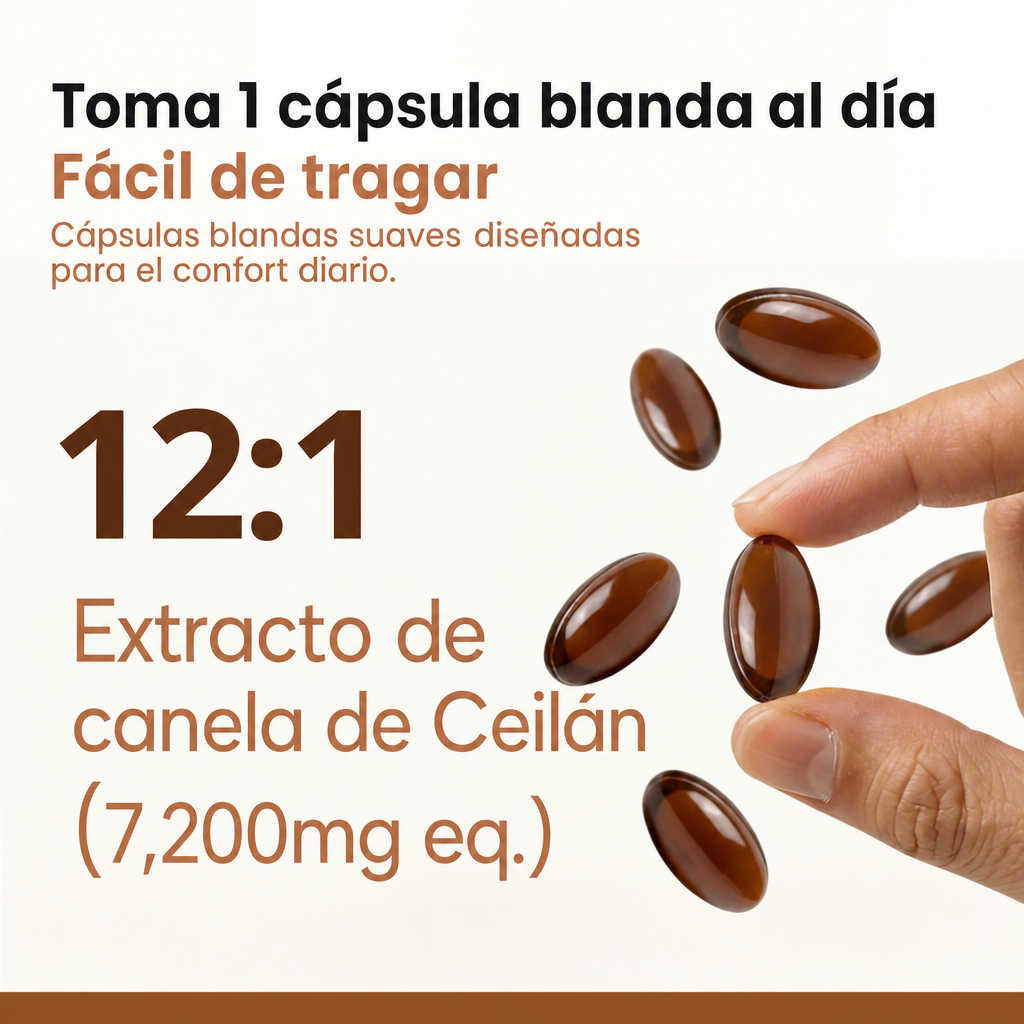 Metabiona Complejo de Canela de Ceilán, Alta Concentración con Aceite MCT